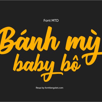 Font Việt hóa MTD Auto Quick