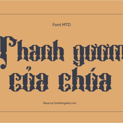 Font Việt hóa MTD Bhaltazar