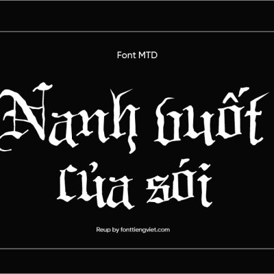 Font Việt hóa MTD Black Night