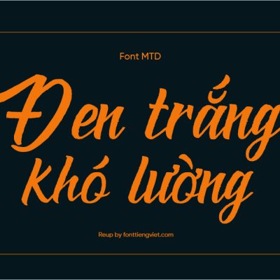 Font Việt hóa MTD Black and Shadow