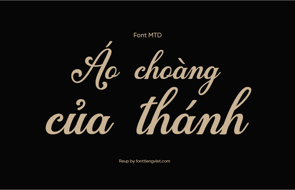 Font Việt hóa MTD Broadway