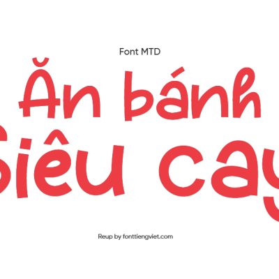 Font Việt hóa MTD Cheese Sauce