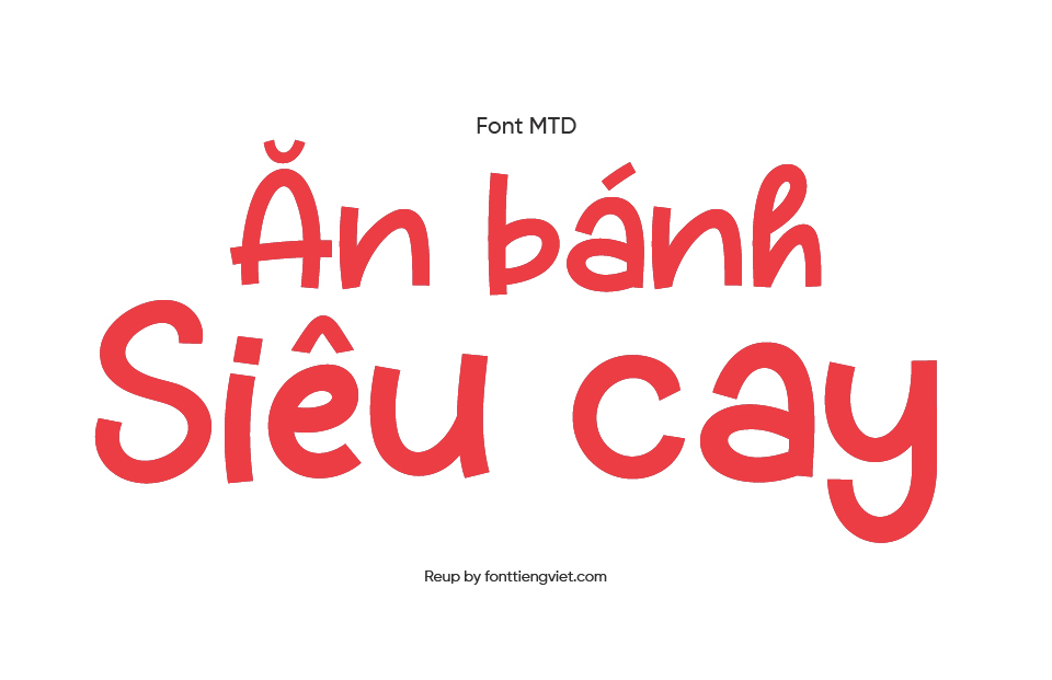 Font Việt hóa MTD Cheese Sauce