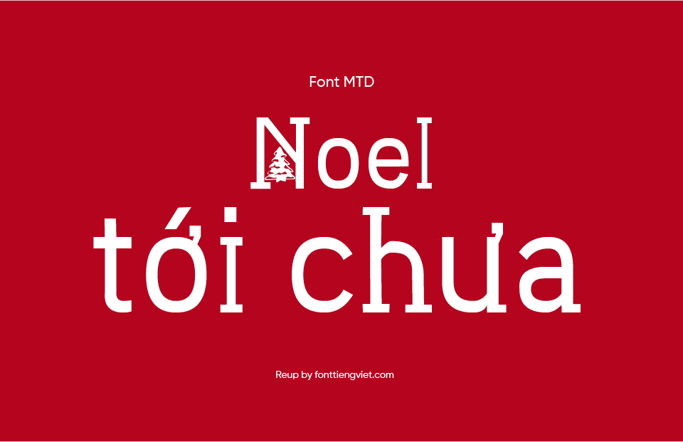 Font Việt hóa MTD Christmas Sound – Giáng sinh