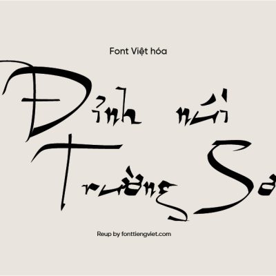Font Việt hóa MTD Geza Script
