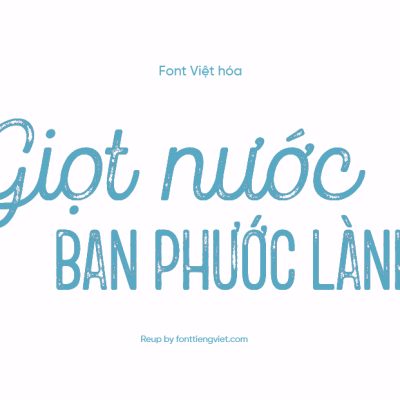 Font Việt hóa MTD Goodwater