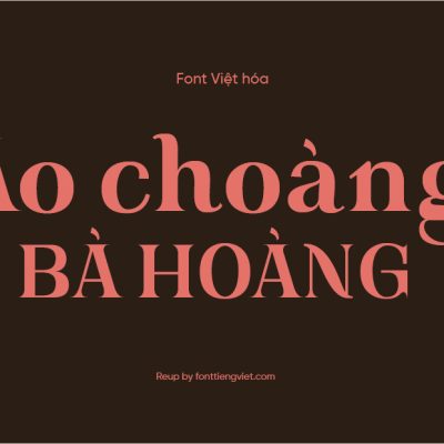 Font Việt hóa MTD Gorni
