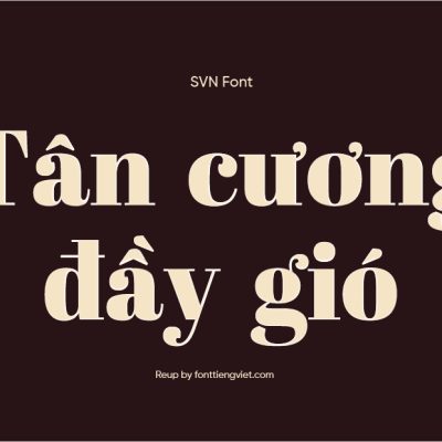 Font Việt hóa SVN Abril Fatface