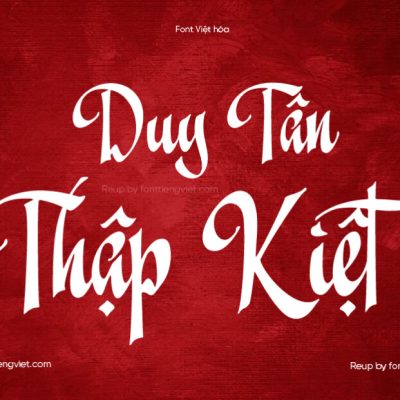 Font Việt hóa UTM AS Christmas KT