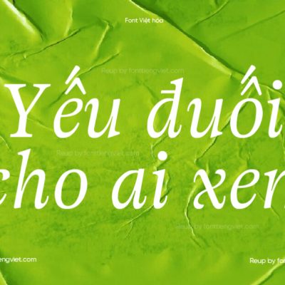 Font Việt hóa UTM Adriane Swash