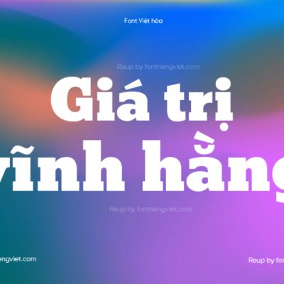 Font Việt hóa UTM Bevan