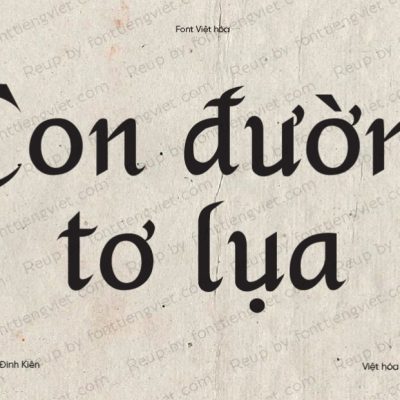 Font Việt hóa UTM Chancery