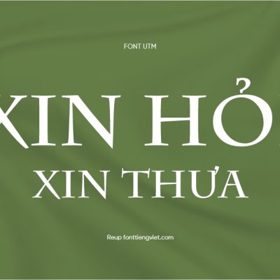 Font Việt hóa UTM Charlemagne
