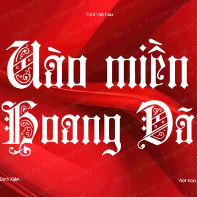 Font Việt hóa UTM Colchester