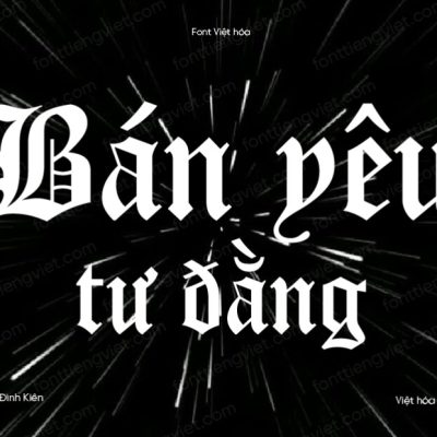 Font Việt hóa UTM Diploma