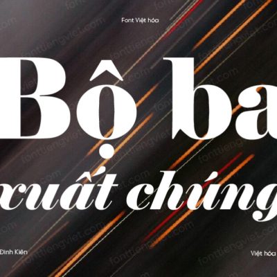 Font Việt hóa UTM Elephant