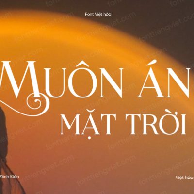 Font Việt hóa UTM Encore