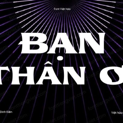 Font Việt hóa UTM Gilmore