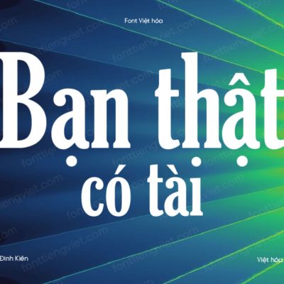 Font Việt hóa UTM Gloucester C