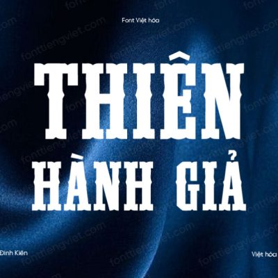 Font Việt hóa UTM Gunslinger