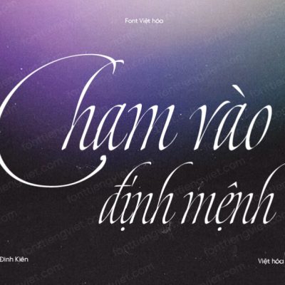 Font Việt hóa UTM Dream Script Pro
