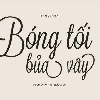 Font Việt hóa UVF Lavanderia