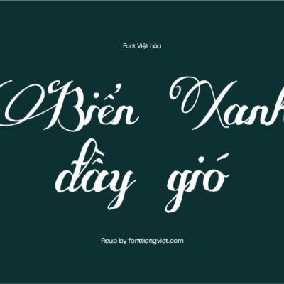 Font Việt hóa UVF Some Weatz Swashes