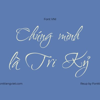 Font Việt hoá VNI 25 Ambiance BT Swash