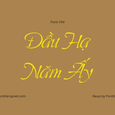 Font Việt hoá VNI 26 Saliere