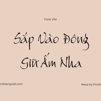 Font Việt hoá VNI 29 BrushMe