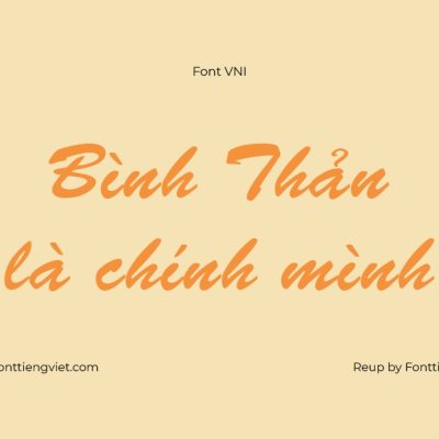 Font Việt hoá VNI Brush