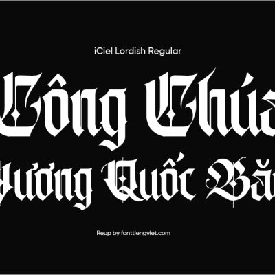 Font Việt hóa iCiel Lordish