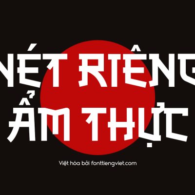 Font việt hóa 1FTV Akisa phong cách nhật bản