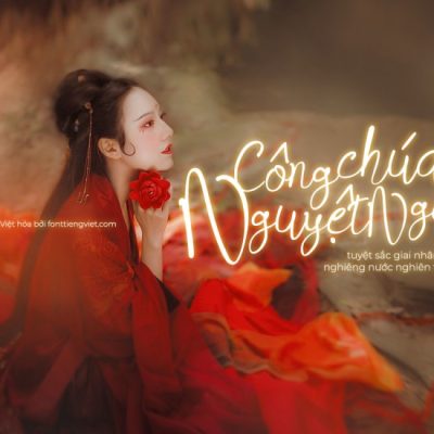 Font việt hóa 1FTV Gisellina phong cách thư pháp