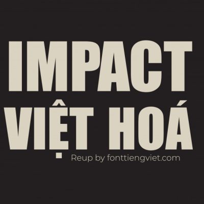 Font việt hoá UTM Impact