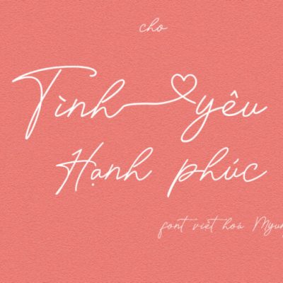 Font việt hoá MJ LoveLy Love