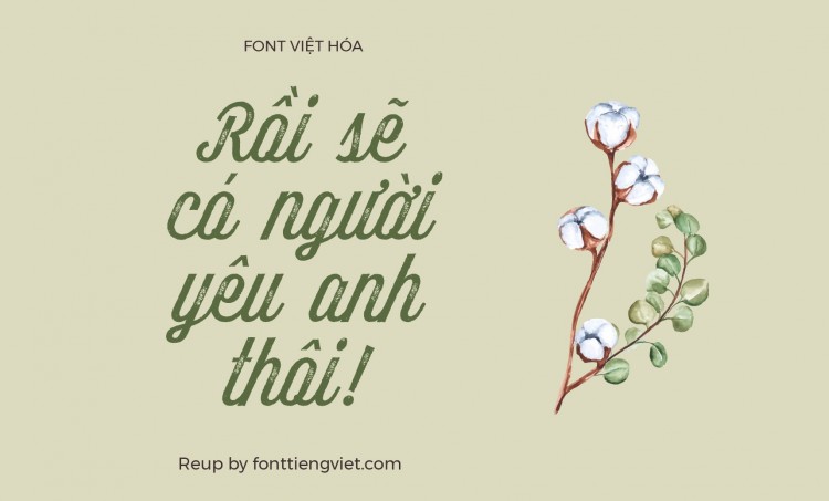 Font việt hóa MTD Authentica Rough