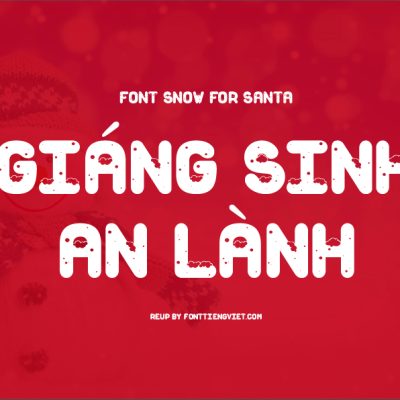 Font việt hóa MTD Snow For Santa – Giáng sinh