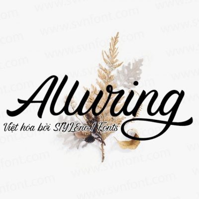 Font việt hóa SVN Alluring