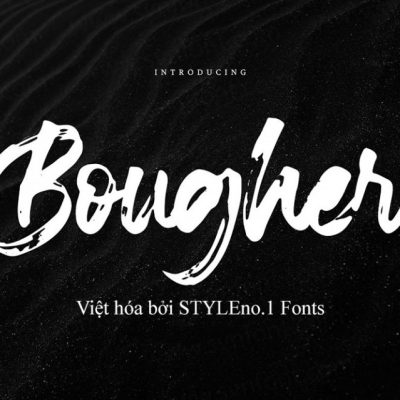 Font việt hóa SVN Bougher kiểu brush