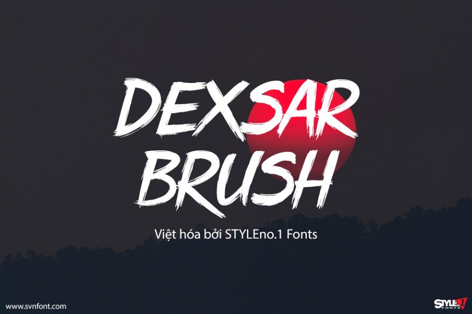 Font việt hóa SVN Dexsar Brush