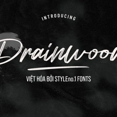 Font việt hóa SVN Drainwood kiểu brush