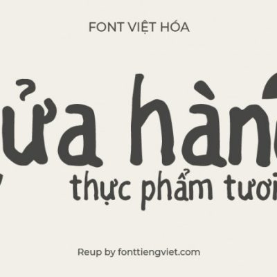 Font việt hóa SVN Grocery Rounded