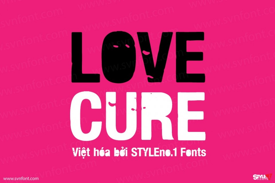 Font việt hóa SVN Lovecure