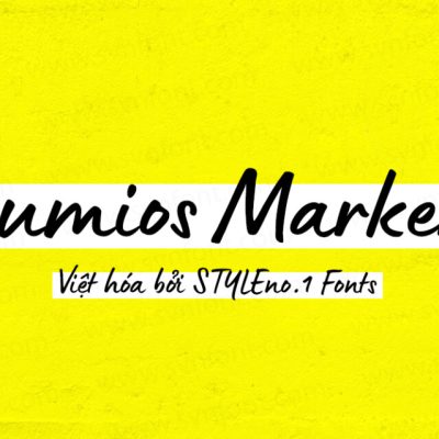 Font Việt hóa SVN Lumios Marker