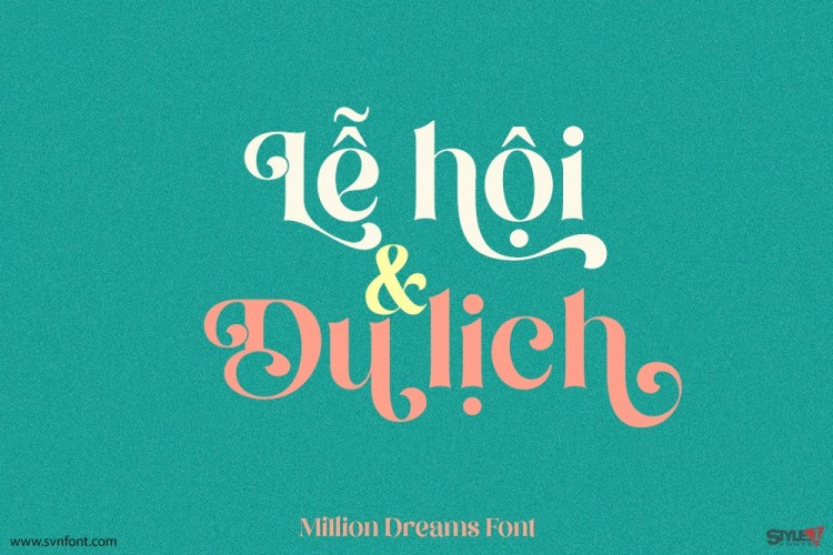 Font việt hoá SVN Million Dreams