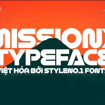 Font việt hóa SVN Mission X