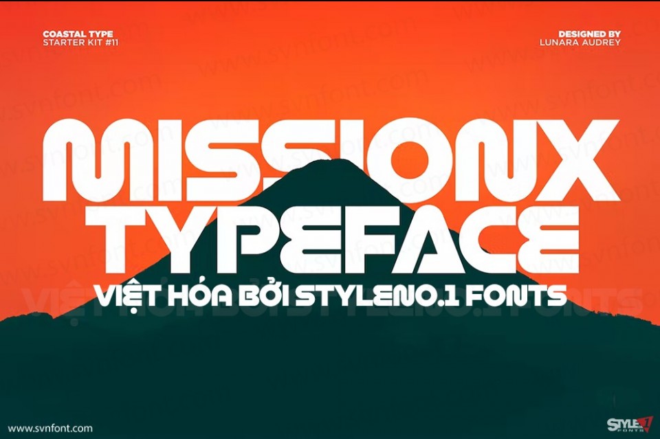 Font việt hóa SVN Mission X