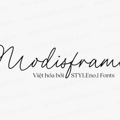 Font việt hóa SVN Modisframe