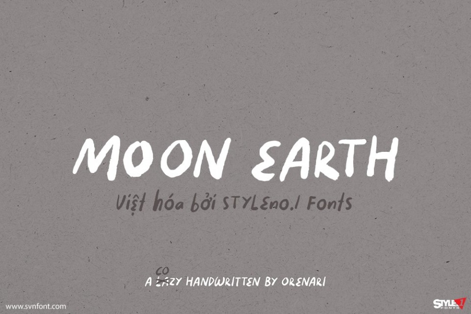 Font việt hóa SVN Moon Earth